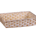 Corbeille Rihana bambou naturel rectangle