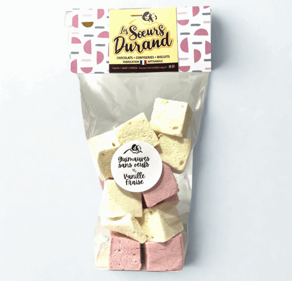 Guimauves sans œufs Vanille Fraise