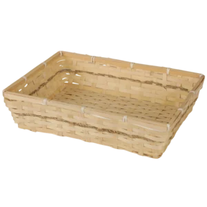 Corbeille Naya bambou naturel rectangle