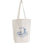 Sac coton naturel/décor Vélo 2 anses - Tote bag