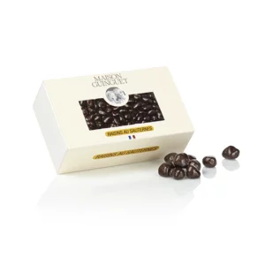 "Raisins au Sauternes" Petits grains de raisin macérés au Sauterne, enrobage chocolat noir