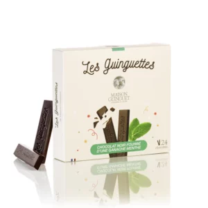 Les Guinguettes chocolat noir fourrés d'une ganache menthe