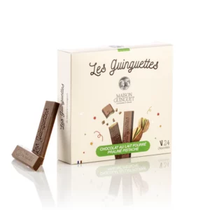 Les Guinguettes chocolat au lait fourrées pistache