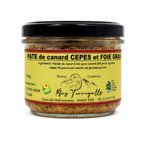Pâté de Canard Cèpes et Foie Gras* Fabrication Artisanale*