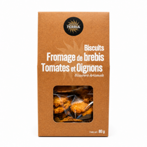 Biscuits Fromage de brebis Tomates et Oignons