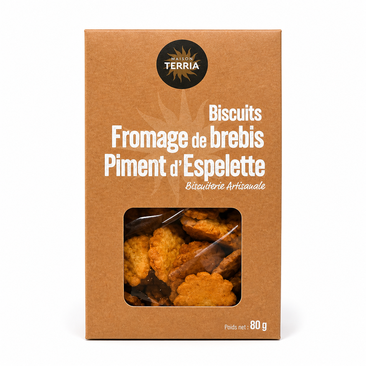 Biscuits Fromage de brebis Piment d'Espelette