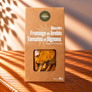 Biscuits Fromage de brebis Tomates et Oignons