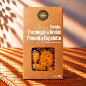 Biscuits Fromage de brebis Piment d'Espelette