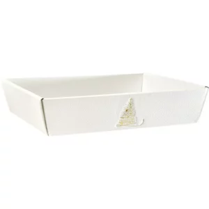 Corbeille éclats dorés GM 37x28x7,3 cm